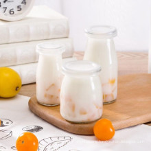 100ml Food Packaging Very Cheaper Wide Mouth Glass Square Shape Pudding Bottle/ Transparent Jar/Tie Plug Jar